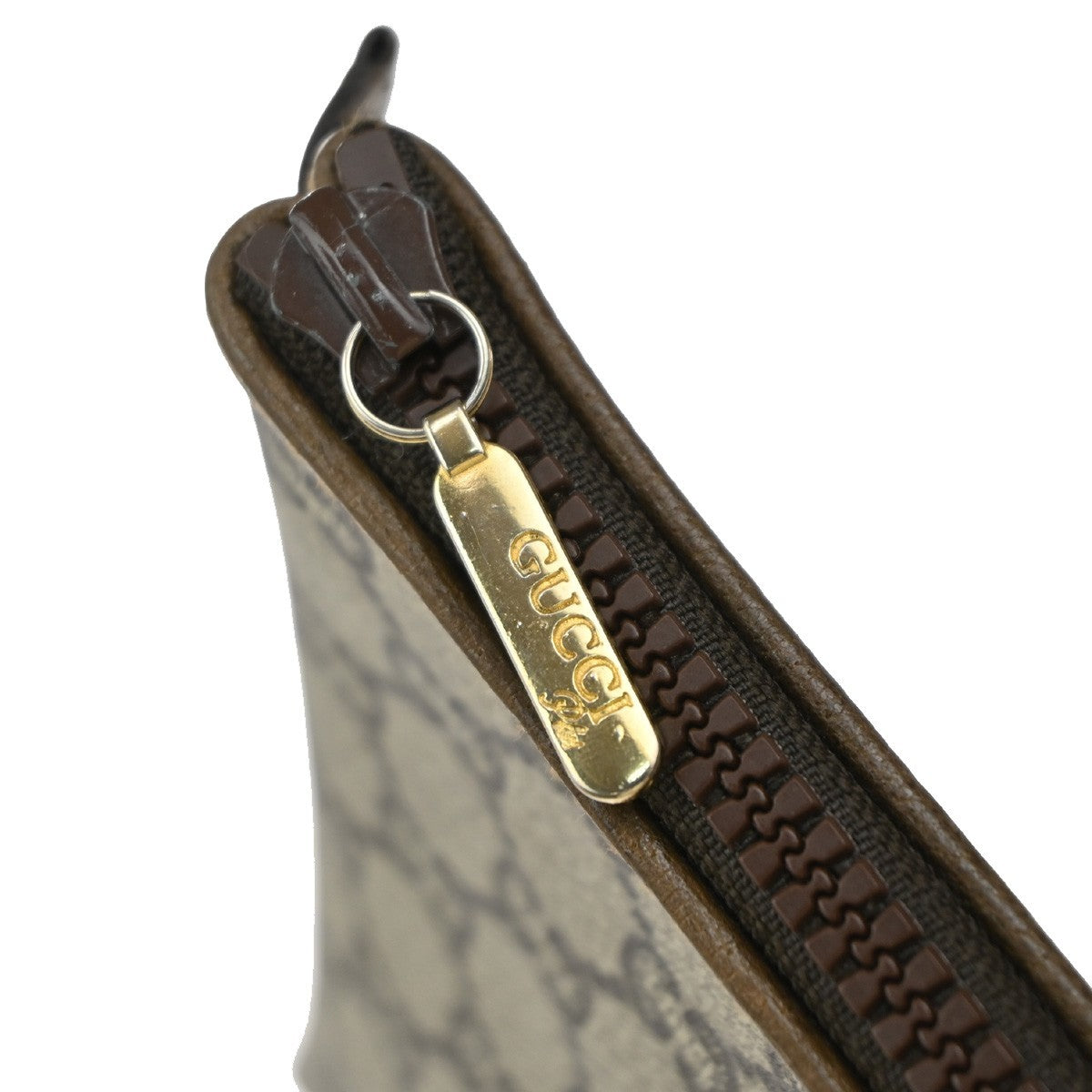 Gucci GG Plus Supreme Pouch Canvas, BROWN, PVC, Clutche & pouche