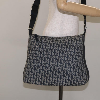 Christian Dior Vintage Trotter Messenger Bag Diorissimo Canvas, NAVY, CANVAS, Crossbody bag
