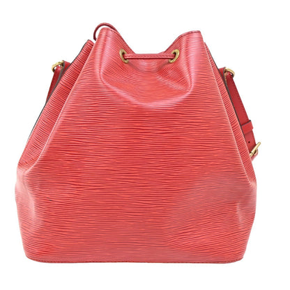 Louis Vuitton Noe Handbag Epi Leather, RED, LEATHER, Shoulder bag