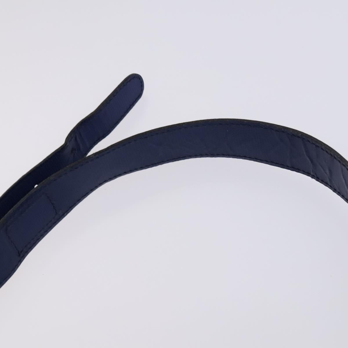 Celine Circle logo Leather, BLUE, LEATHER, Shoulder bag