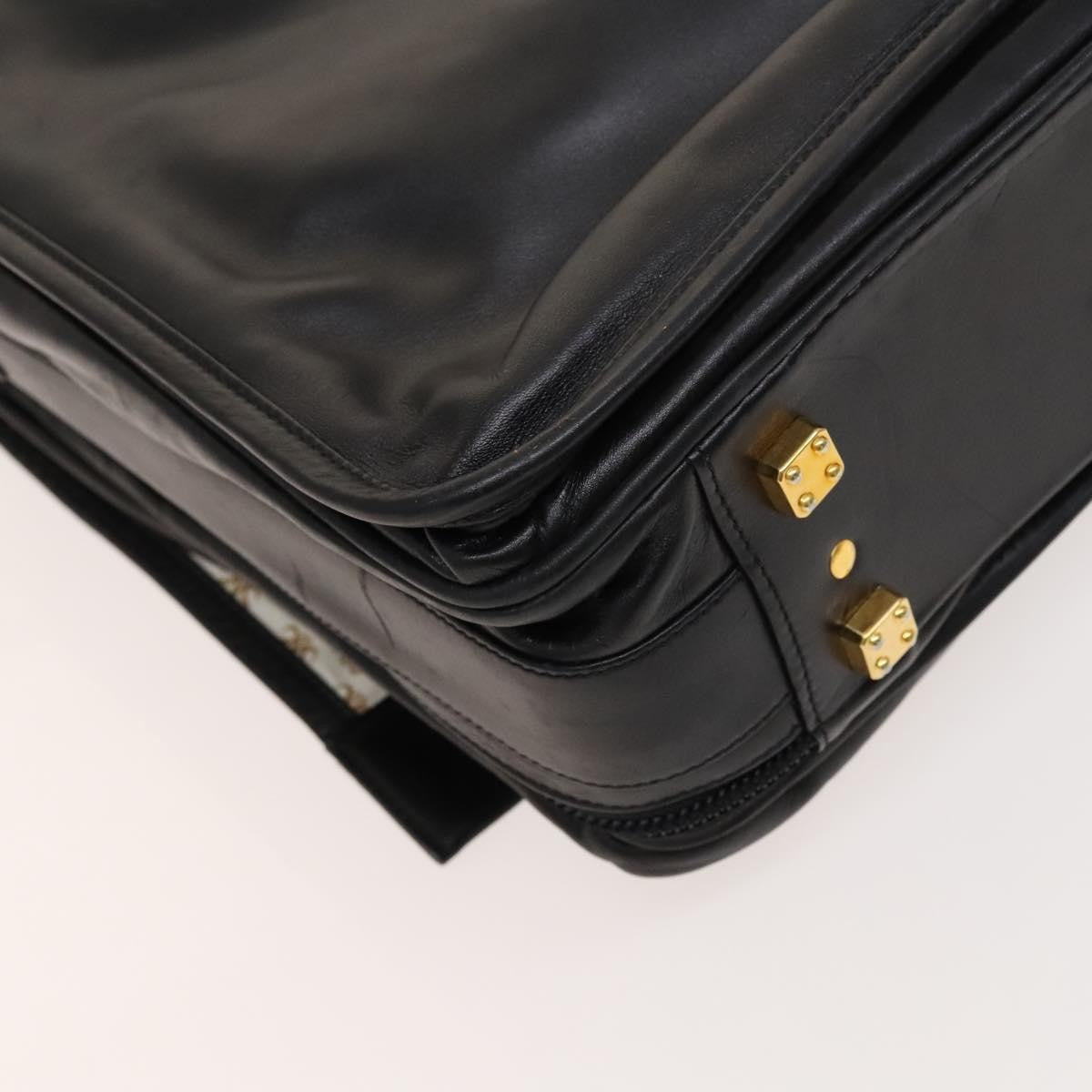 Loewe Anagram Business Leather, BLACK, LEATHER, Briefcase