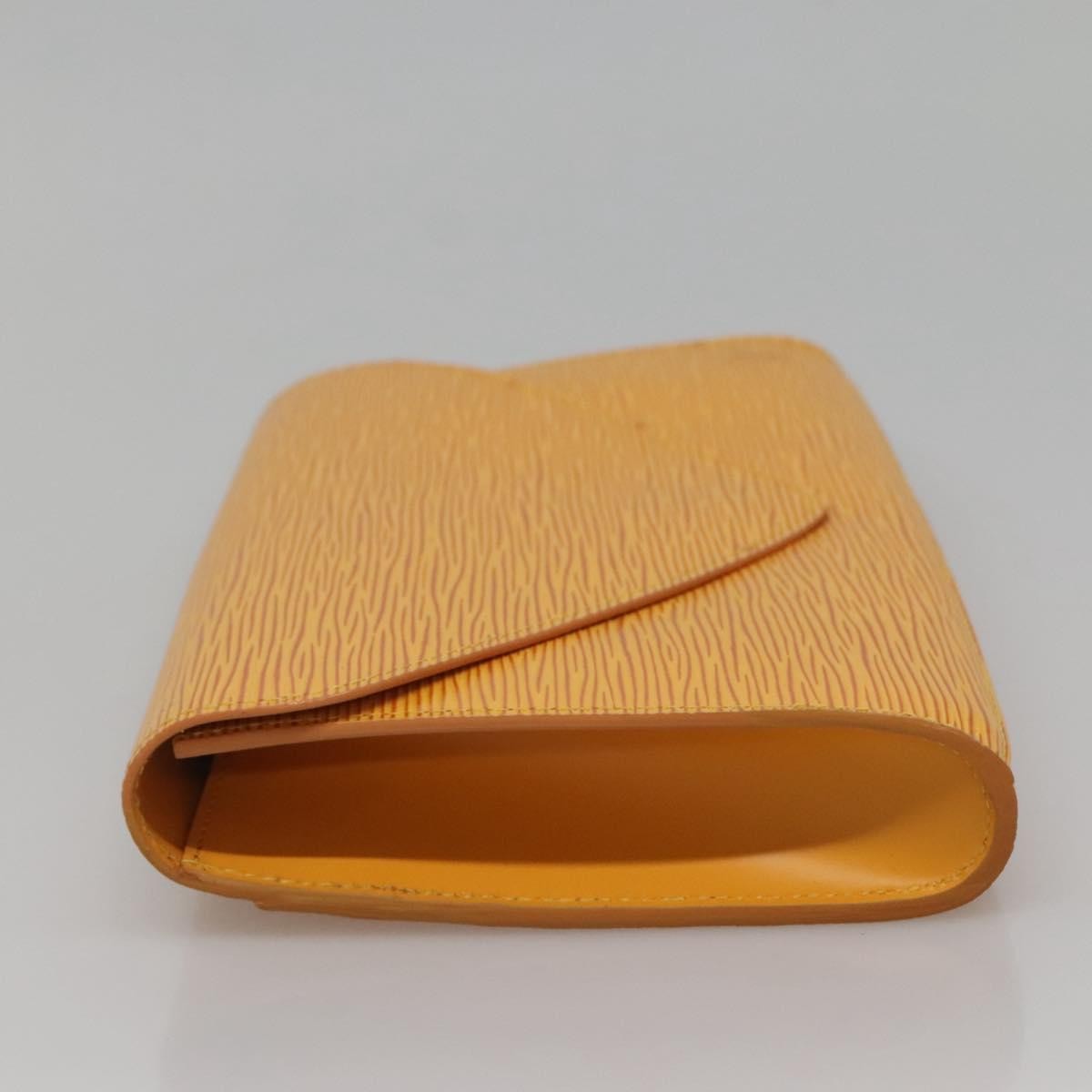 Louis Vuitton Art Deco Clutch Epi Leather, YELLOW, LEATHER, Clutche & pouche