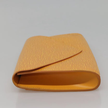 Louis Vuitton Art Deco Clutch Epi Leather, YELLOW, LEATHER, Clutche & pouche