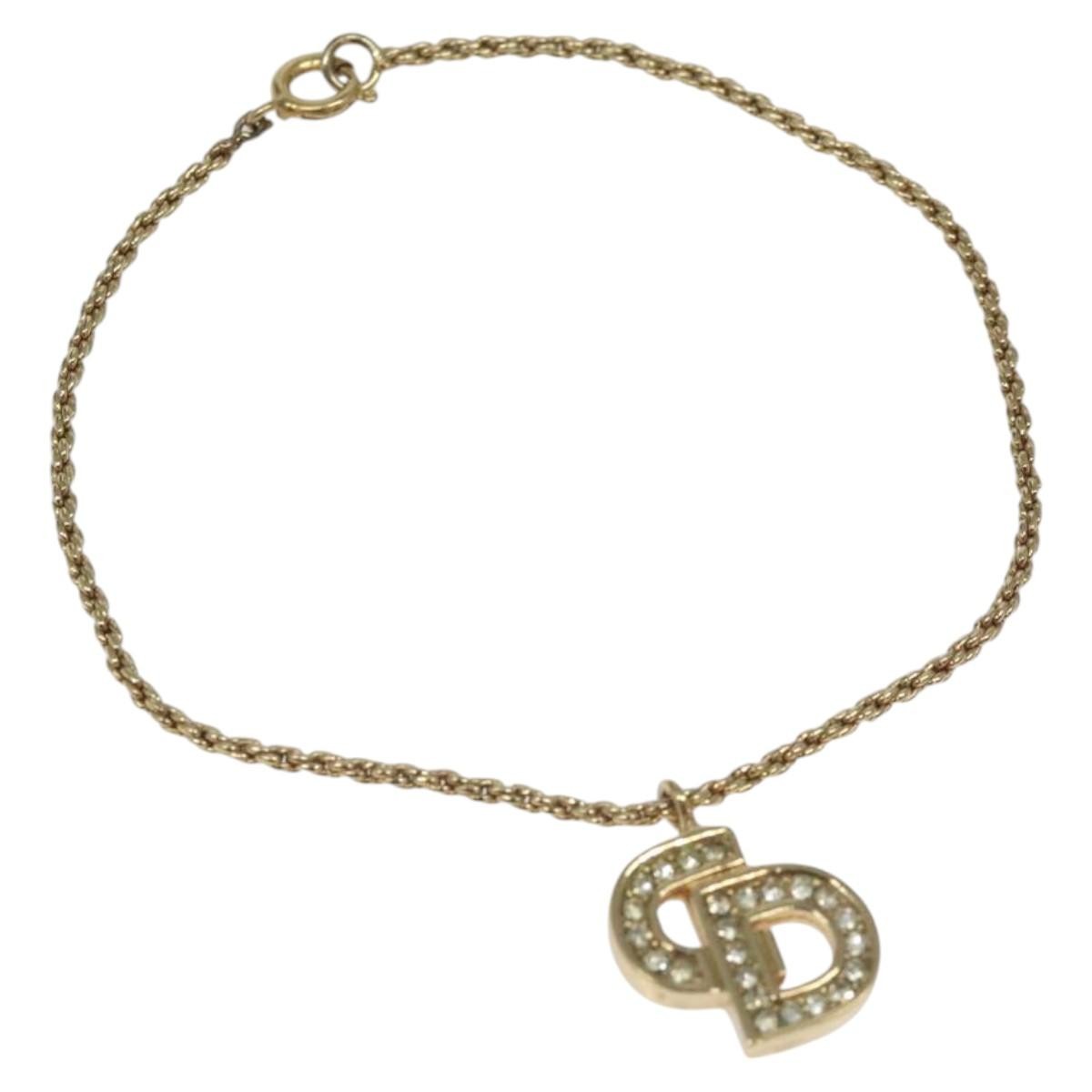 Christian Dior CD Logo Bracelet Metal, GOLD, METAL, Bracelet