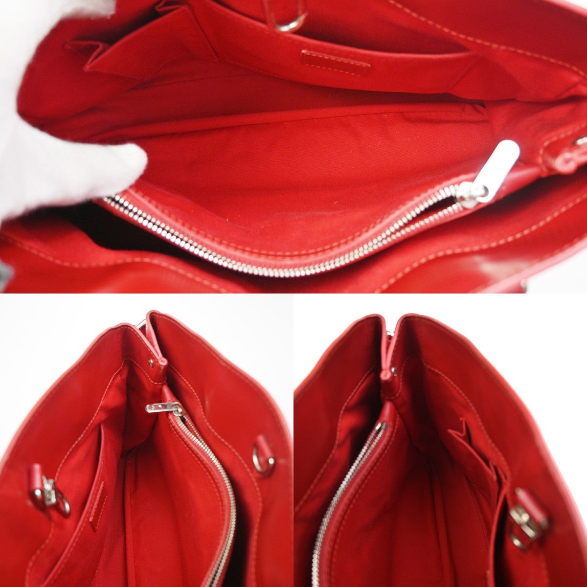 Louis Vuitton Passy Tote Epi Leather, RED, LEATHER, Tote bag