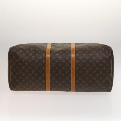 Louis Vuitton Keepall Bag Monogram Canvas, BROWN, CANVAS, Travel bag