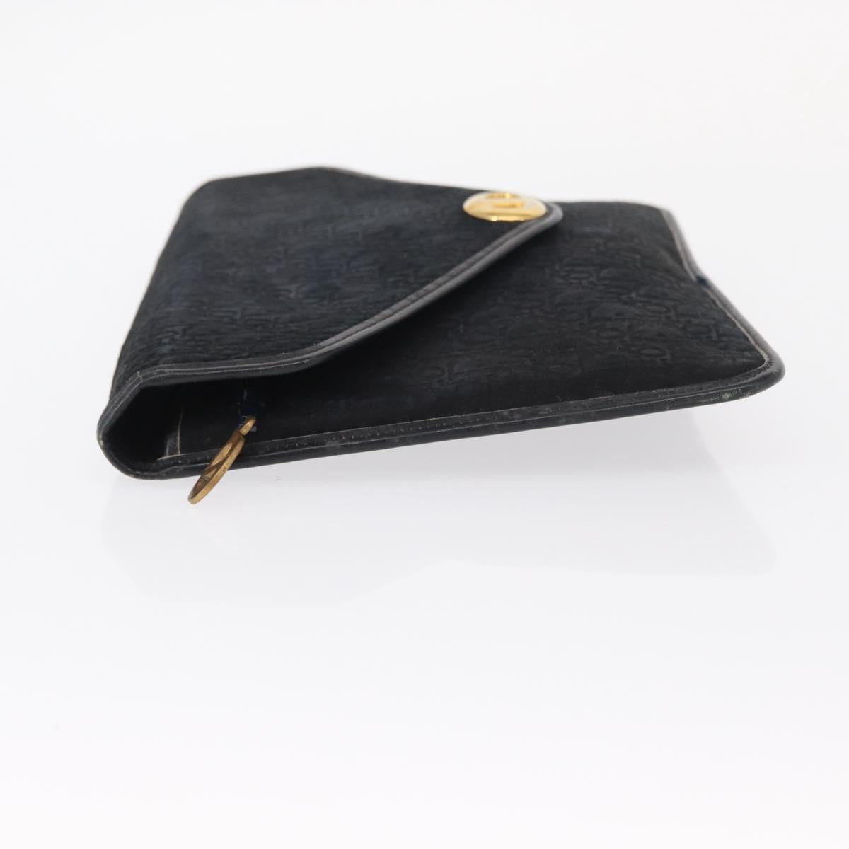Christian Dior Vintage Trotter Pouch Diorissimo Canvas, BLACK, CANVAS, Clutche & pouche
