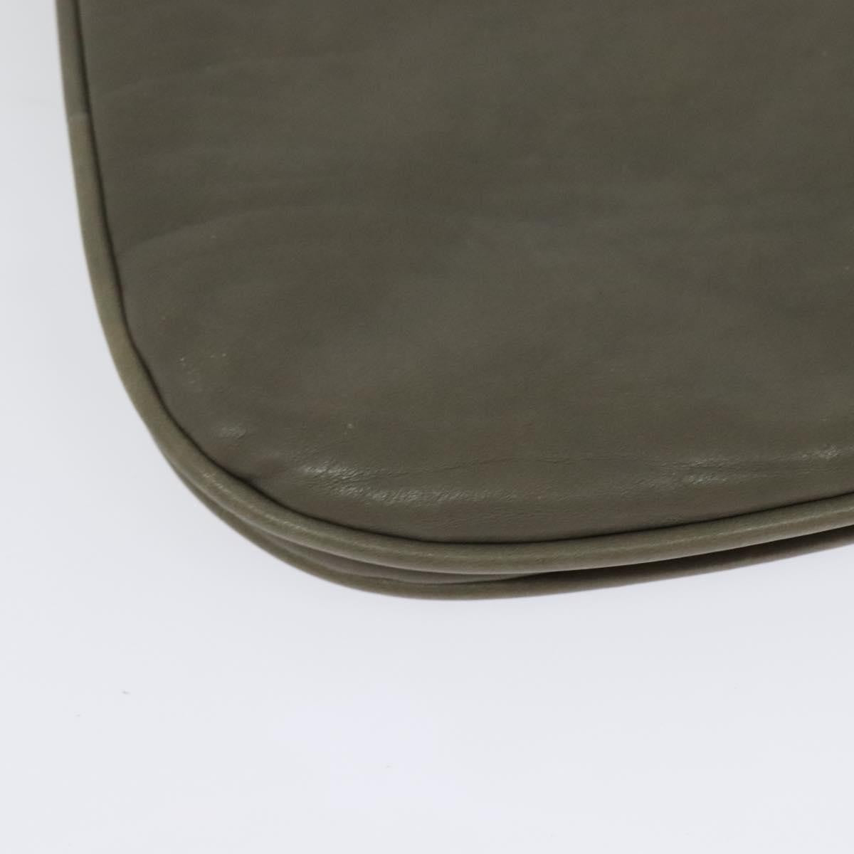 Bottega Veneta Vintage Flap Shoulder Bag Intrecciato leather, GRAY, LEATHER, Shoulder bag