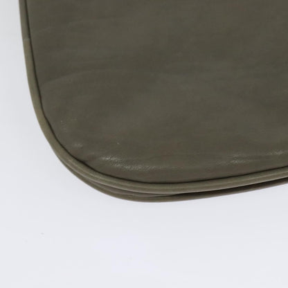 Bottega Veneta Vintage Flap Shoulder Bag Intrecciato leather, GRAY, LEATHER, Shoulder bag