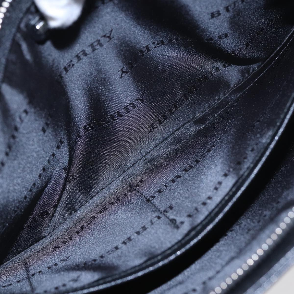 Burberry Zip Pouch Leather, BLACK, LEATHER, Clutche & pouche