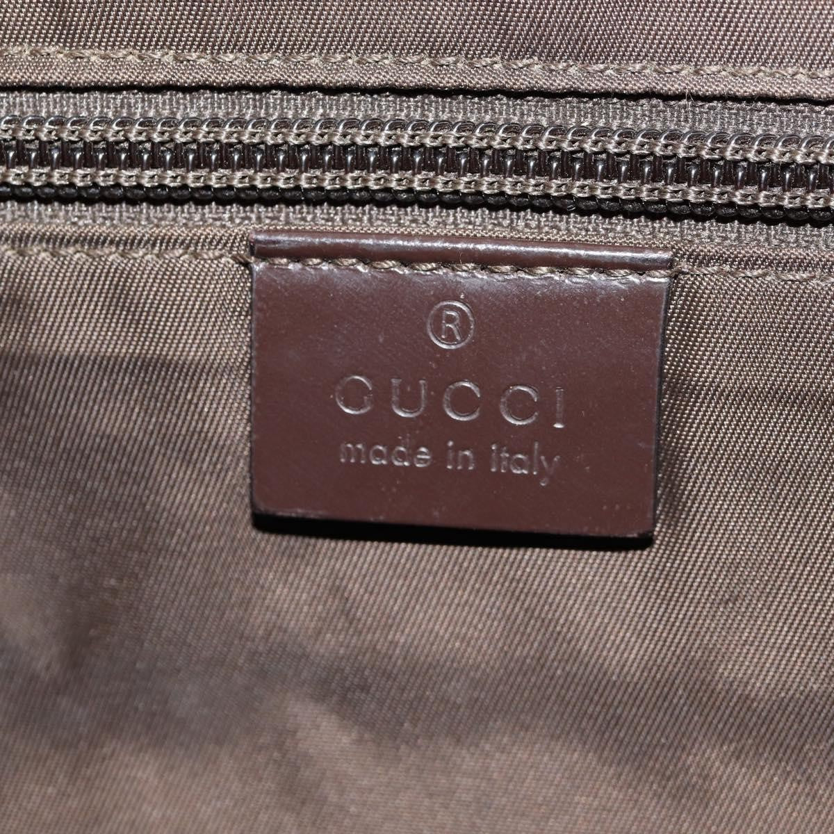 Gucci Interlocking G Messenger Bag GG Coated Canvas, BROWN, PVC, Crossbody bag