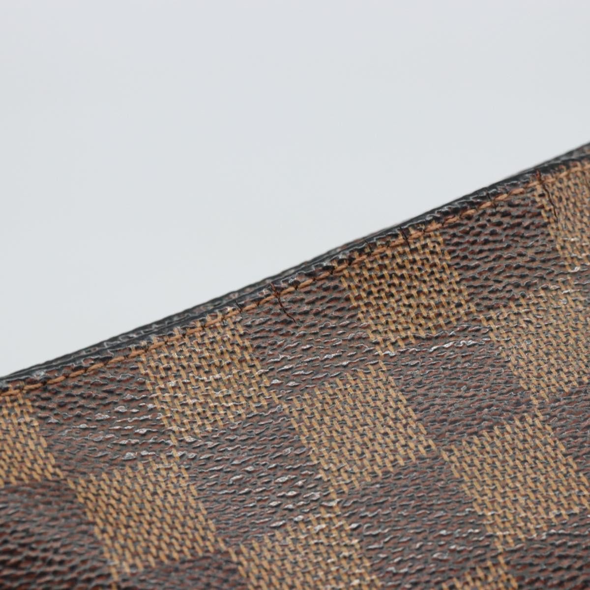 Louis Vuitton Navona Pochette Accessoires Damier, BROWN, CANVAS, Clutche & pouche