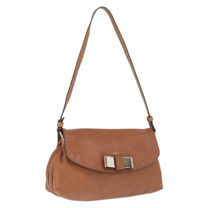 Chloe Lily Shoulder bag Leather, BROWN, LEATHER, Shoulder bag