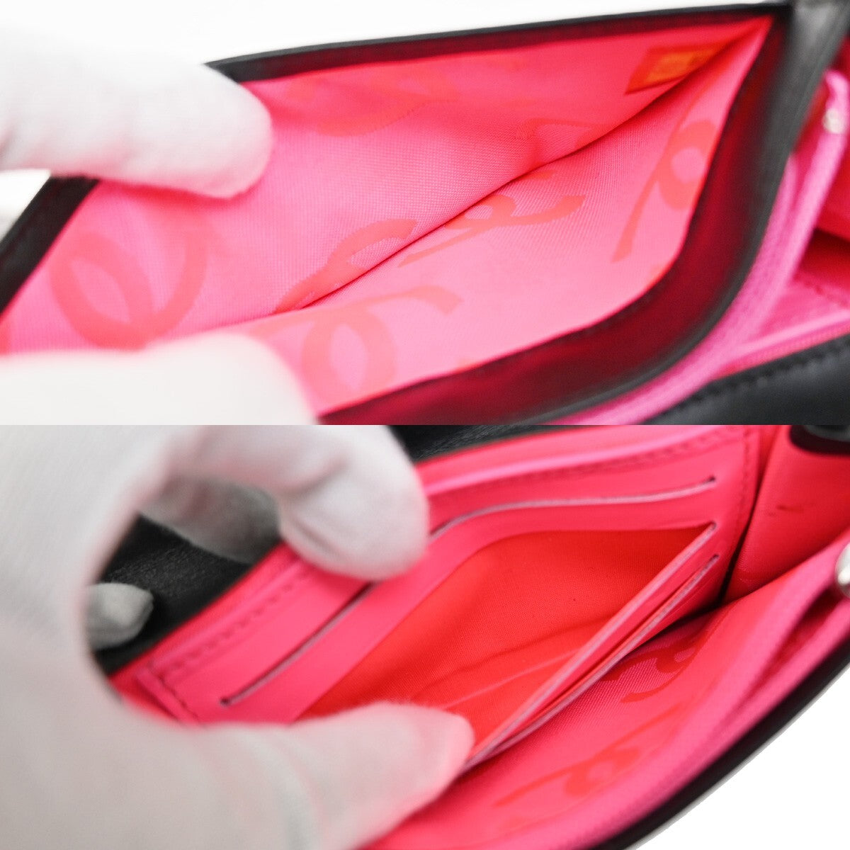 Chanel Cambon Bifold Wallet Quilted Lambskin, BLACK, LEATHER, Wallets