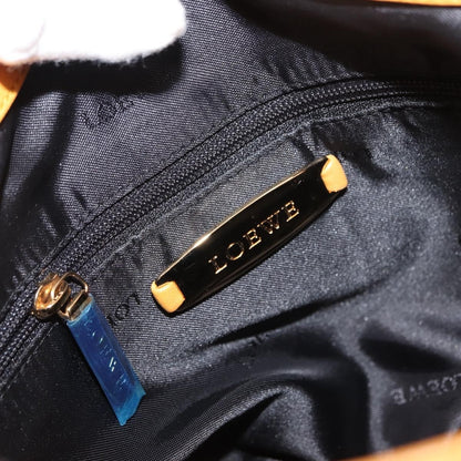 Loewe Anagram handbag Leather, YELLOW, LEATHER, Handbag