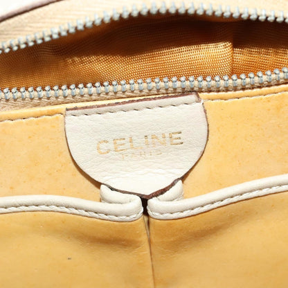 Celine Shoulder Bag Leather, BEIGE, LEATHER, Shoulder bag