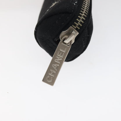 Chanel Travel Line Pen Case Nylon, BLACK, NYLON, Wallets