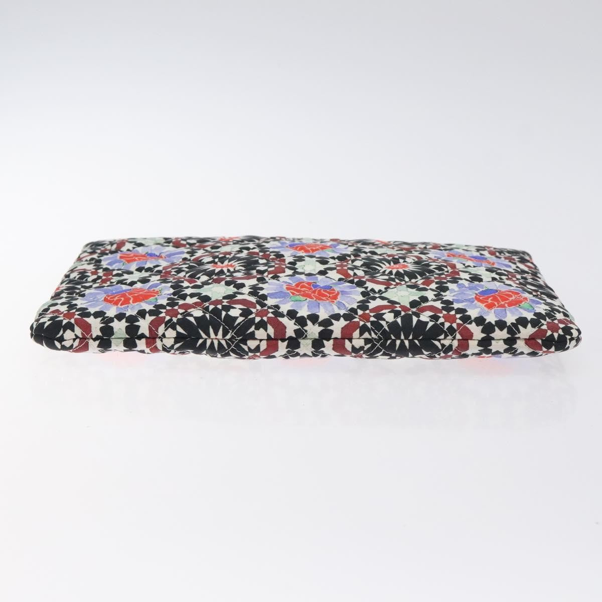 Chanel Dubai O Case Clutch Quilted Printed Nylon, MULTICOLOUR, NYLON, Clutche & pouche