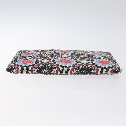 Chanel Dubai O Case Clutch Quilted Printed Nylon, MULTICOLOUR, NYLON, Clutche & pouche