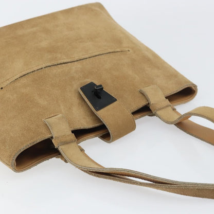 Gucci Vintage Handbag Suede, BEIGE, SUEDE, Handbag