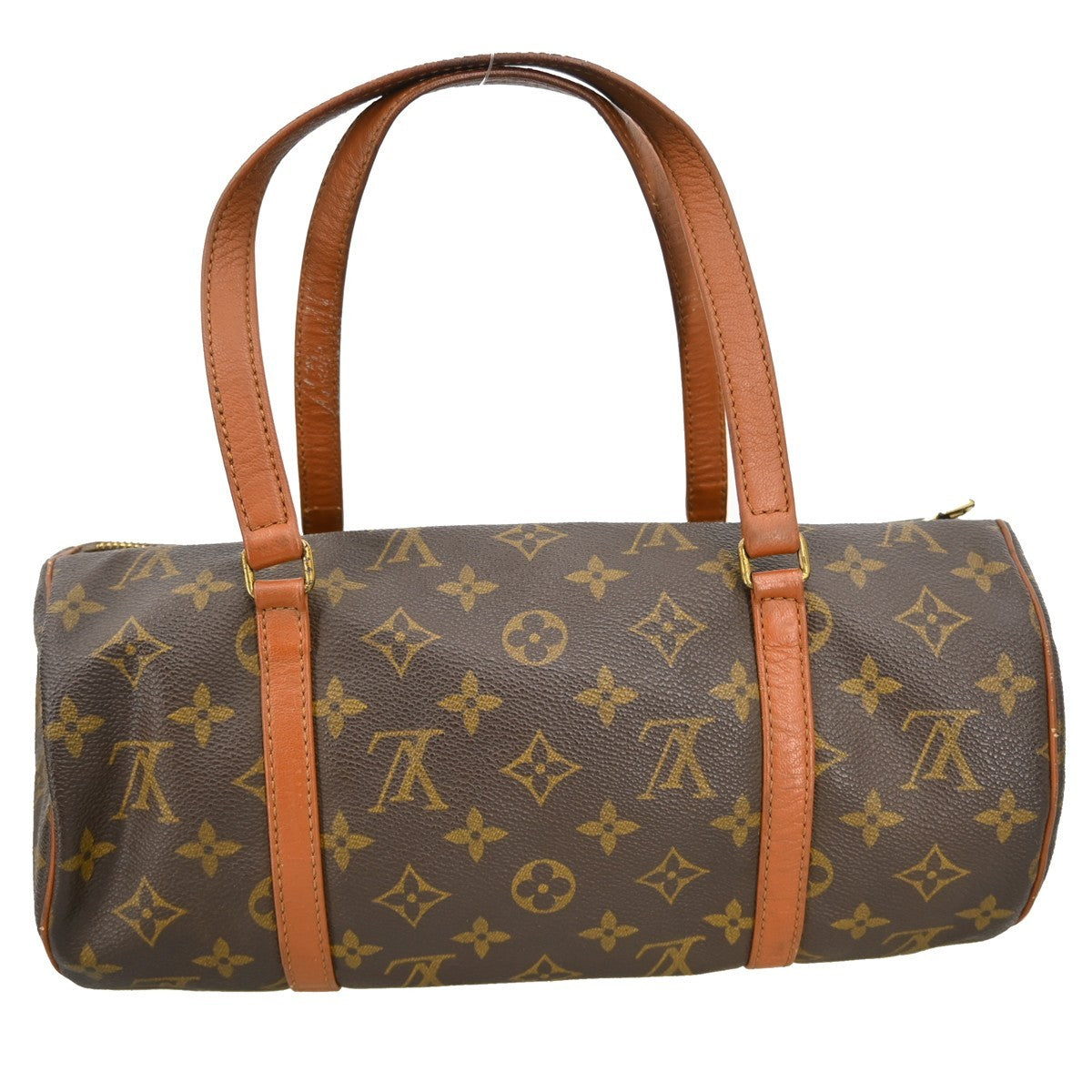 Louis Vuitton Papillon Handbag Monogram Canvas, Brown, Canvas, Handbag