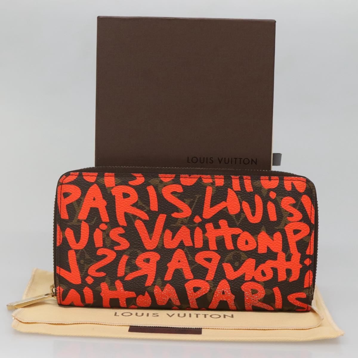 Louis Vuitton Zippy Wallet NM Monogram Graffiti, ORANGE, CANVAS, Wallets