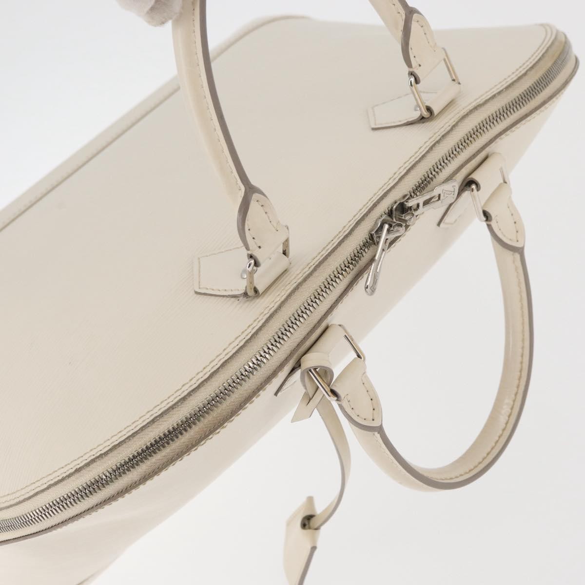 Louis Vuitton Alma Handbag Epi Leather, White, Leather, Handbag