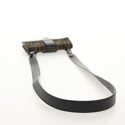 Fendi Baguette Convertible Belt Bag Zucca canvas, BLACK, CANVAS, Shoulder bag