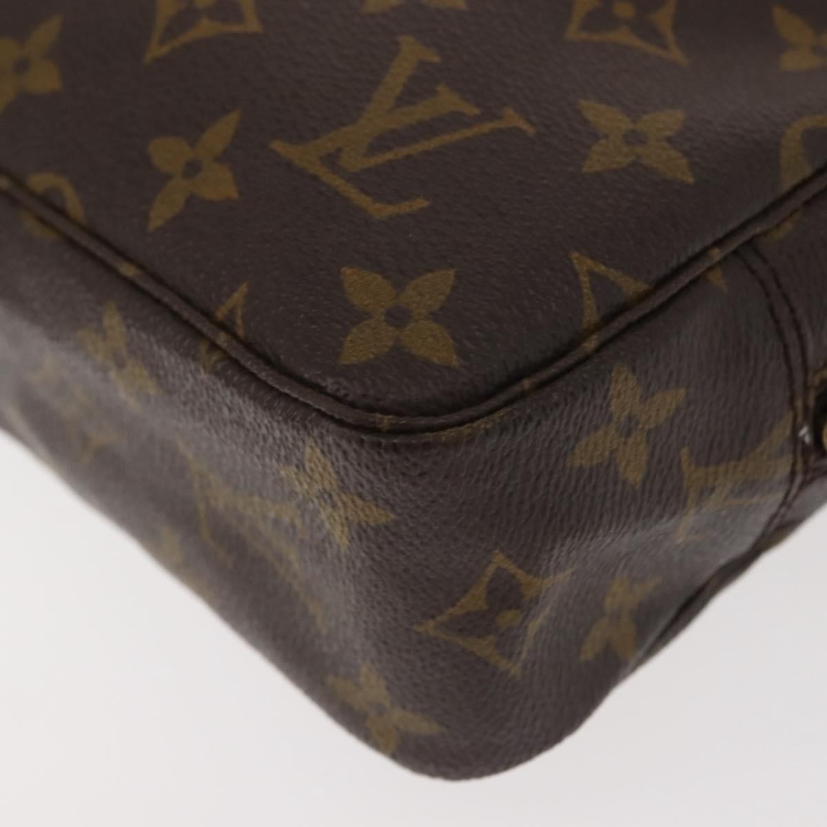 Louis Vuitton Trousse Toiletry Pouch Monogram Canvas, BROWN, CANVAS, Toiletry Case