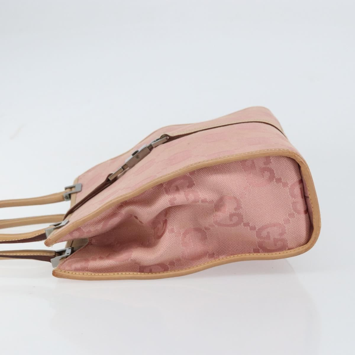 Gucci Vintage Jackie Handbag Canvas, PINK, CANVAS, Handbag