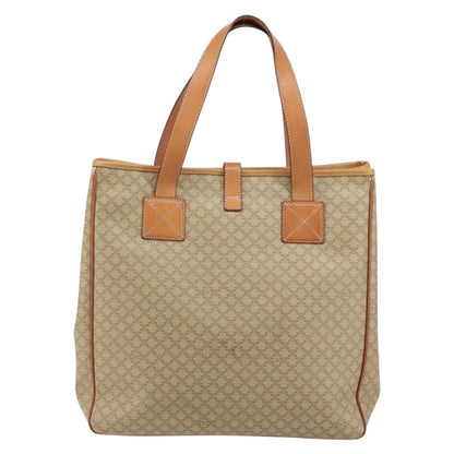 Celine Macadam Shoulder Bag PVC Leather, BEIGE, CANVAS, Shoulder bag