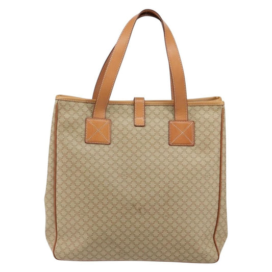 Celine Macadam Shoulder Bag PVC Leather, BEIGE, CANVAS, Shoulder bag