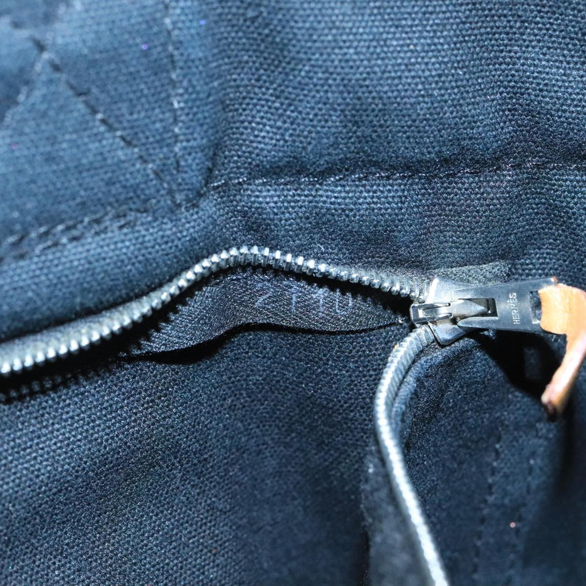 Hermes Fourre Tout Tote Canvas, BLACK, CANVAS, Tote bag