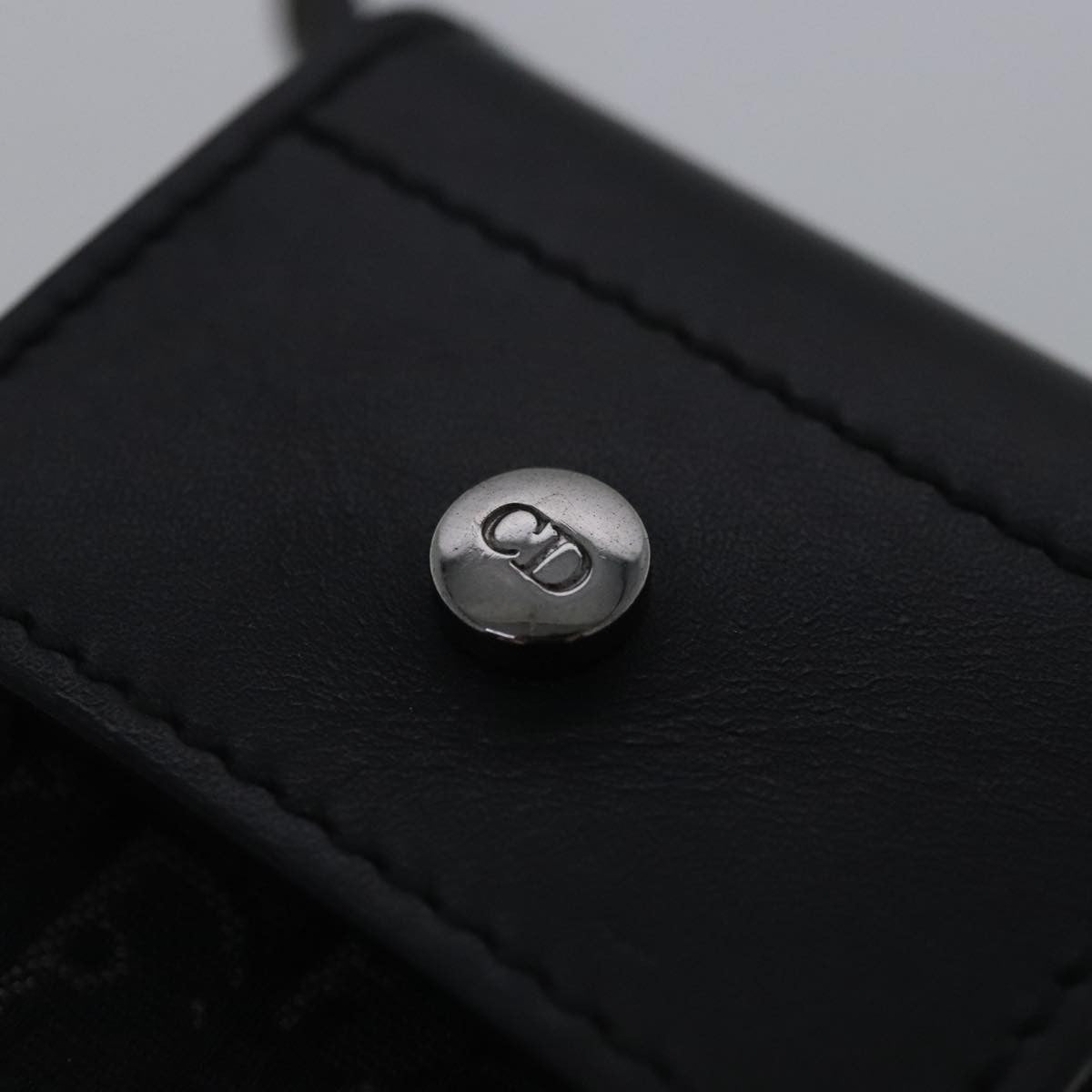 Christian Dior Vintage Trotter Pouch Diorissimo Canvas, BLACK, CANVAS, Clutche & pouche