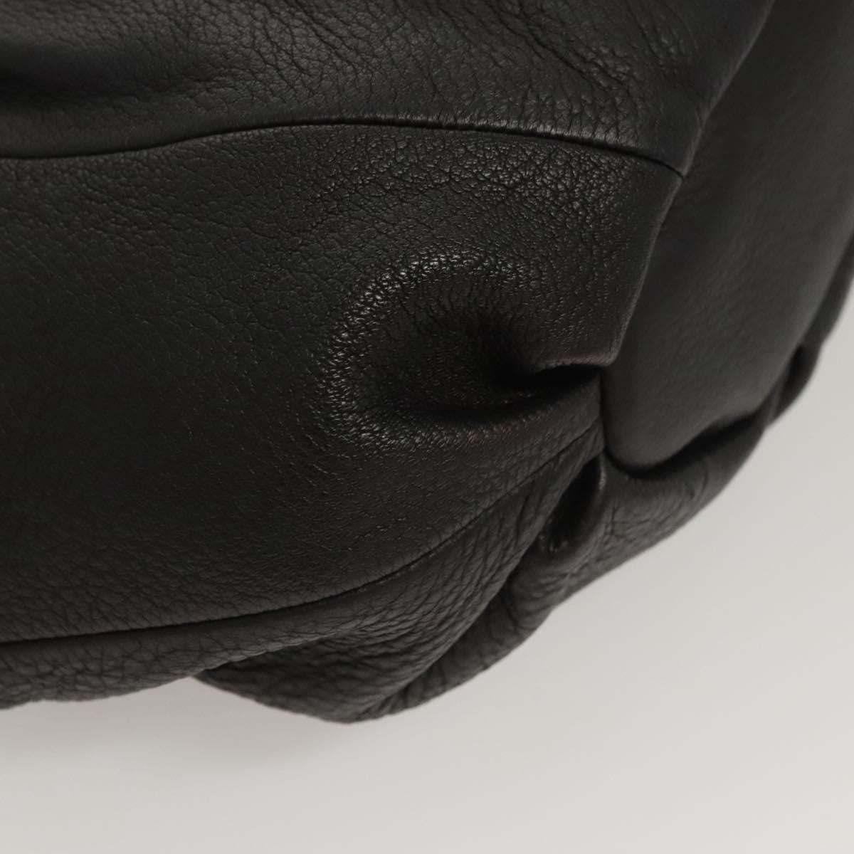 Celine Pillow Handbag Leather, BLACK, LEATHER, Handbag