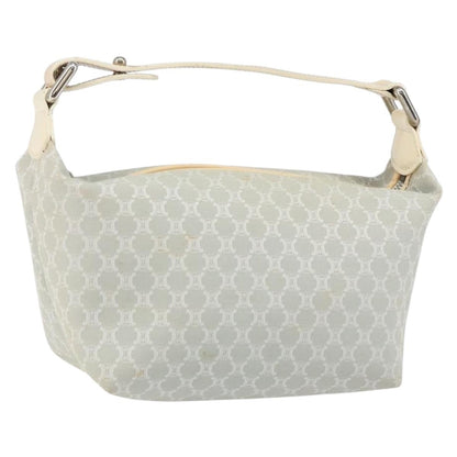 Celine Macadam Handbag Macadam with leather, SILVER, CANVAS, Handbag