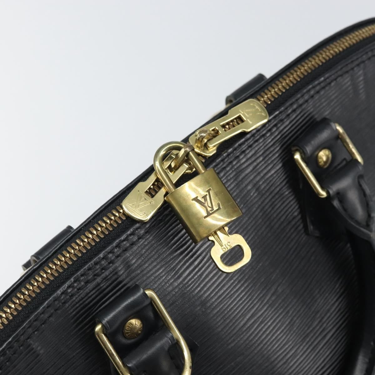 Louis Vuitton Alma Handbag Epi Leather, BLACK, LEATHER, Handbag