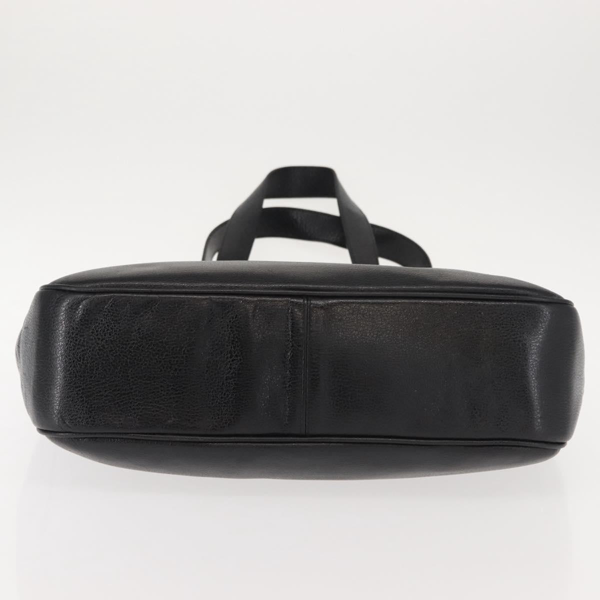 Salvatore Ferragamo Gancini Tote Leather, BLACK, LEATHER, Tote bag