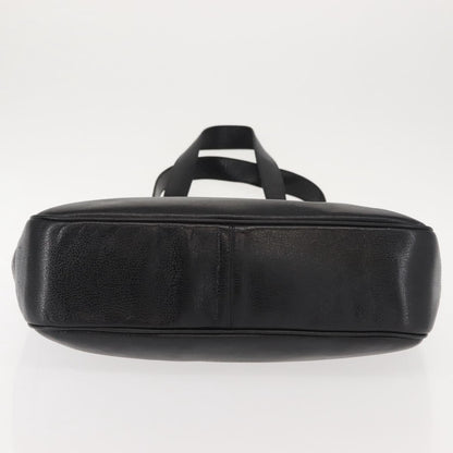 Salvatore Ferragamo Gancini Tote Leather, BLACK, LEATHER, Tote bag