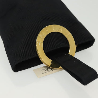 Celine Circle Logo Pouch Nylon, BLACK, NYLON, Clutche & pouche