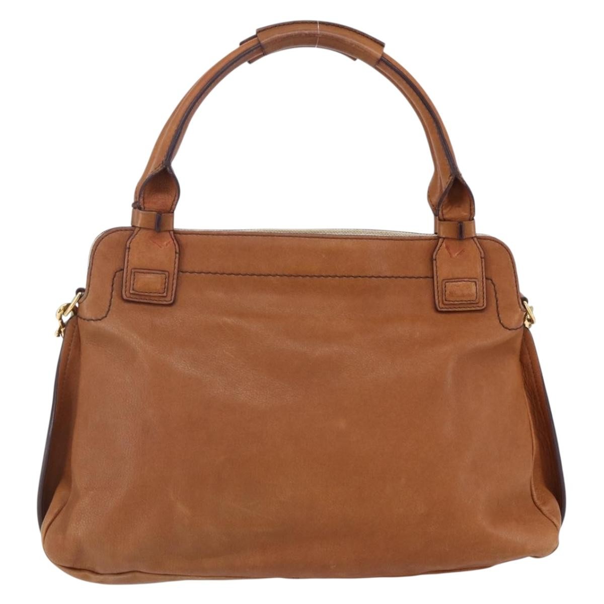 Chloe Margaret Handbag Leather, BROWN, LEATHER, Handbag