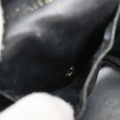 Chanel Vintage Timeless Cosmetic Case Caviar, BLACK, LEATHER, Clutche & pouche