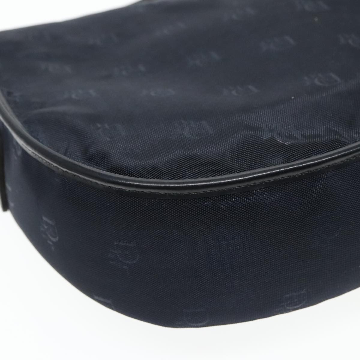 Christian Dior Vintage Shoulder Bag Canvas, NAVY, CANVAS, Shoulder bag