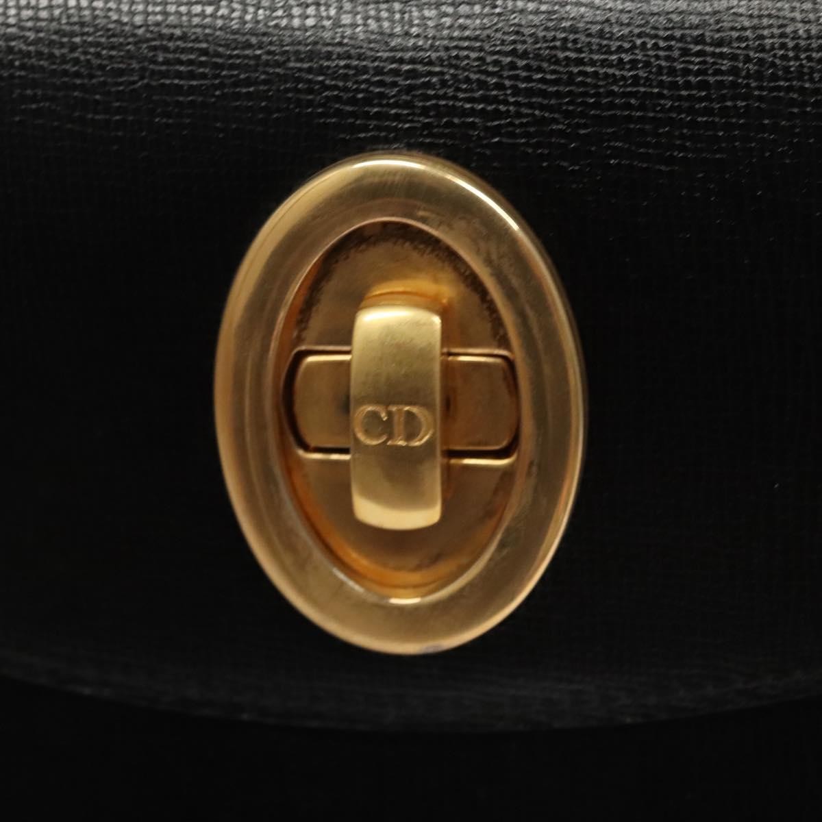 Christian Dior CD Shoulder bag Leather, BLACK, LEATHER, Shoulder bag