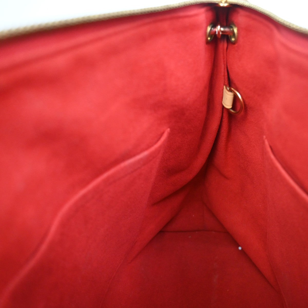 Louis Vuitton Pallas Tote Monogram Canvas with Leather, RED, CANVAS, Handbag