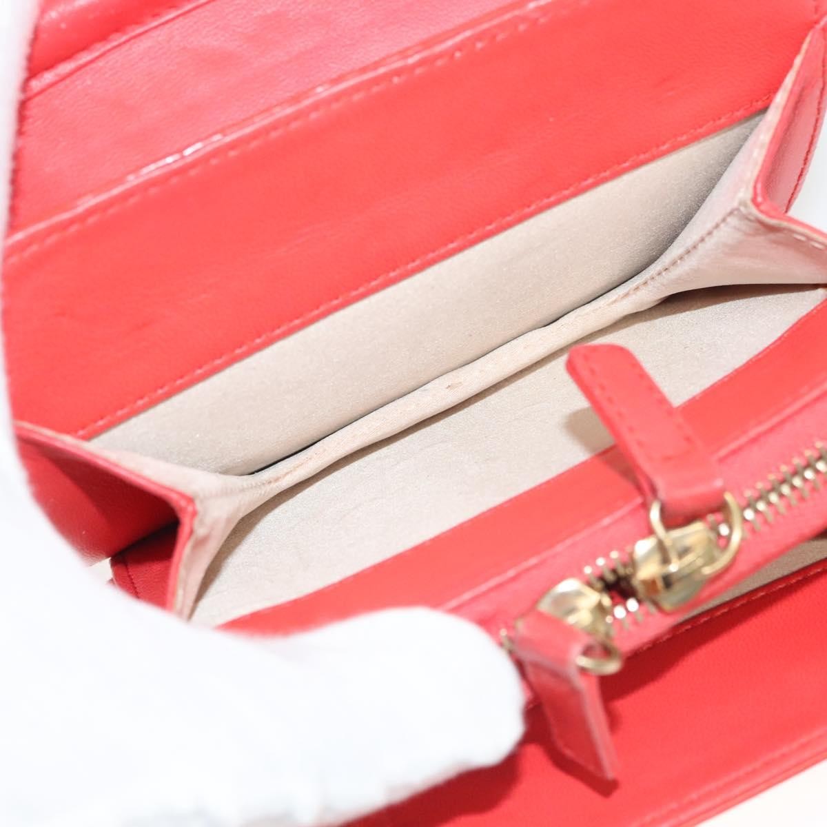 Chanel Reissue 2.55 Square Zip Around Card Holder Wallet Quilted Aged Calfskin, ORANGE, PATENT_LEATHER, Wallets