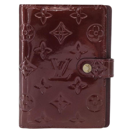 Louis Vuitton Mat Ring Agenda Cover Monogram Vernis, BURGUNDY, PATENT_LEATHER, Clutche & pouche
