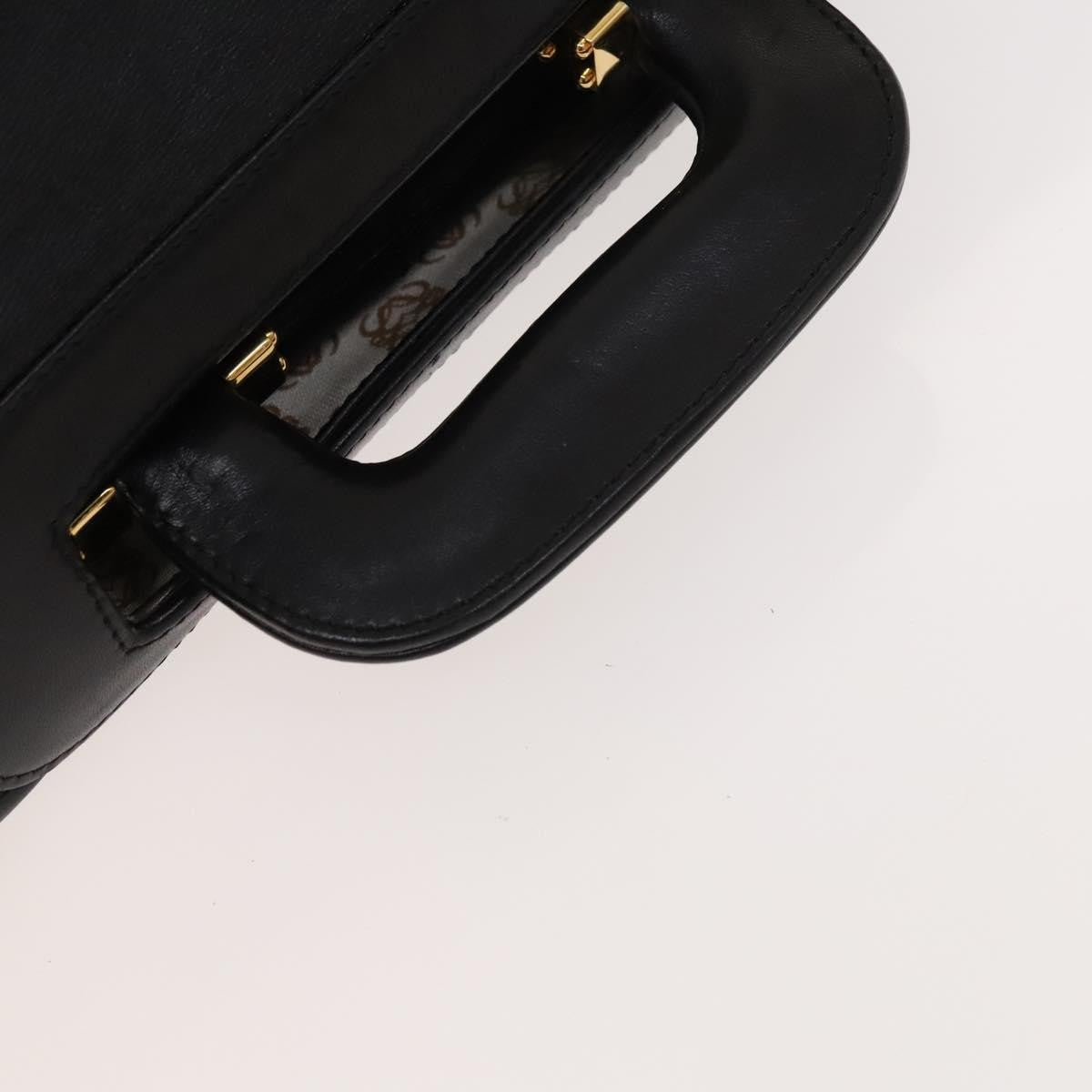 Loewe Anagram Business Leather, BLACK, LEATHER, Briefcase