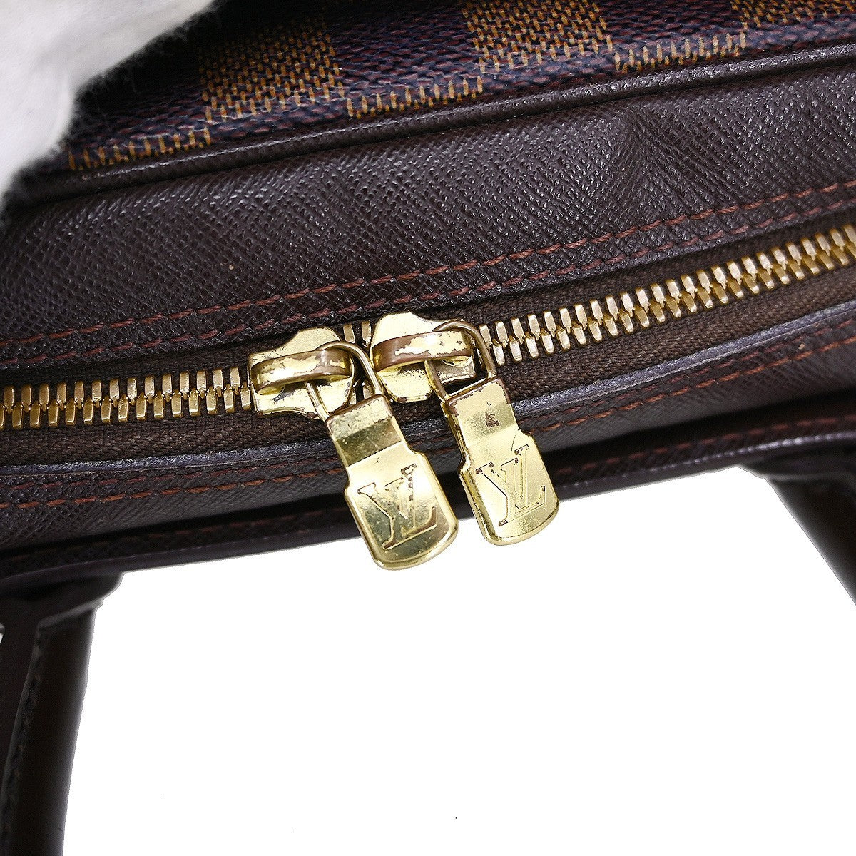 Louis Vuitton Triana Bag Damier, Brown, Canvas, Handbag