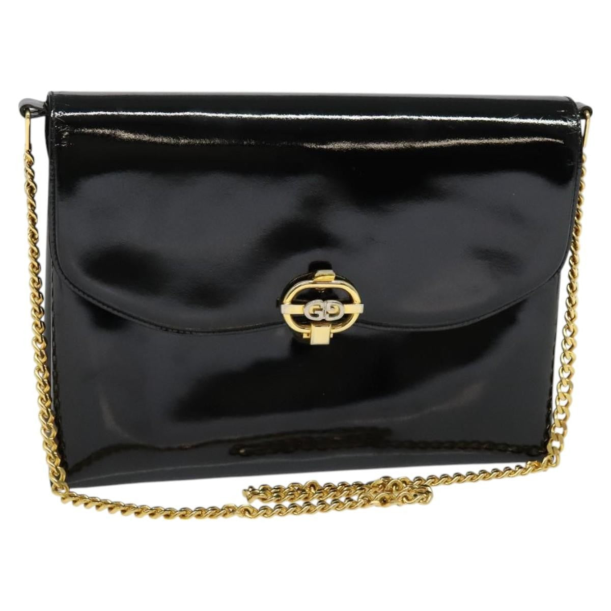 Gucci Vintage Shoulder Bag Patent leather, BLACK, PATENT_LEATHER, Shoulder bag